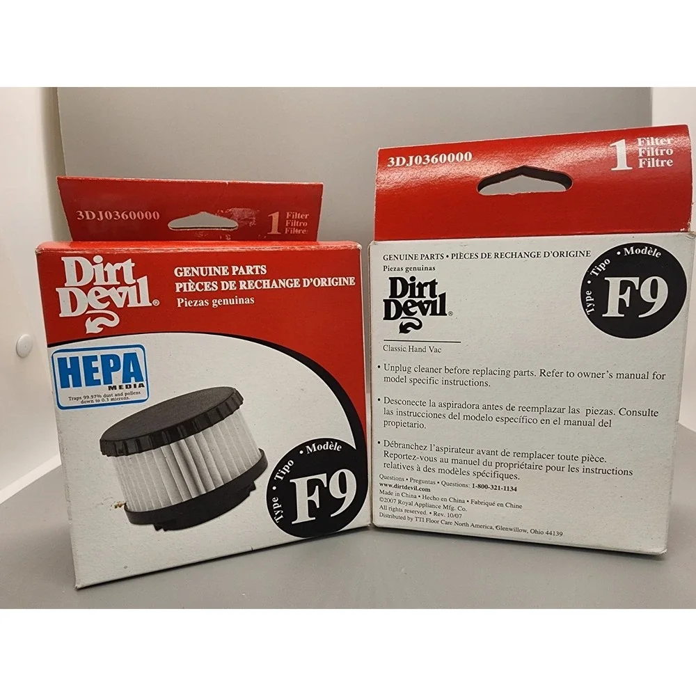 Dirt Devil Genuine F( Hepa Filter 3DJ0360000 (2) for Classic Hand Vac